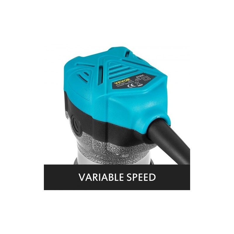 Jyrsin 710 W kompakti puuntyöstöön säädettävä 10000–30000 kierrosnopeus pehmeä käynnistys alumiinirunko