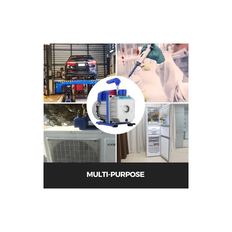 Tyhjiöpumppu 2,5CFM 1/4HP yksivaiheinen 220V 50Hz kylmäaine- ja ilmastointihuoltoon