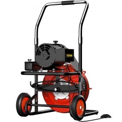 Sähköinen viemärinavauskone 15 m 13 mm kaapelilla 370 wattia 25 100 mm putkille