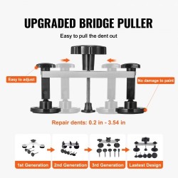 Siltamallinen lommonvetäjä sarja auton koripeltien oikaisuun alumiini ja ABS-muovi liimapistoolilla ja vetotapeilla
