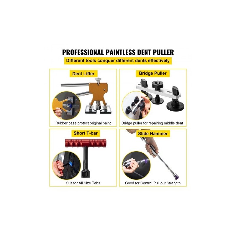 Lommonpoistosarja 89-osainen ruostumattomat tangot alumiini kumi muovi auton koriin