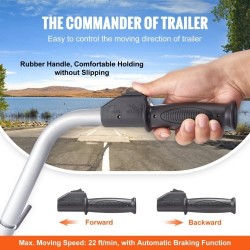 Sähkökäyttöinen vetokone 2268 kg 12V 350W säädettävä 30,5–62,9 cm 8-tuumainen kumipyörä