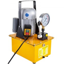 Sähköhydraulinen pumppu yksitoiminen 750 W 7 l öljysäiliö 220 V 10000 PSI