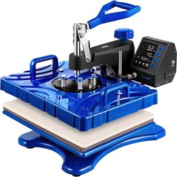 Lämpöpuristin kuusitoiminen teflonpinnoitettu 30x38 cm lämmityslevy 1000W