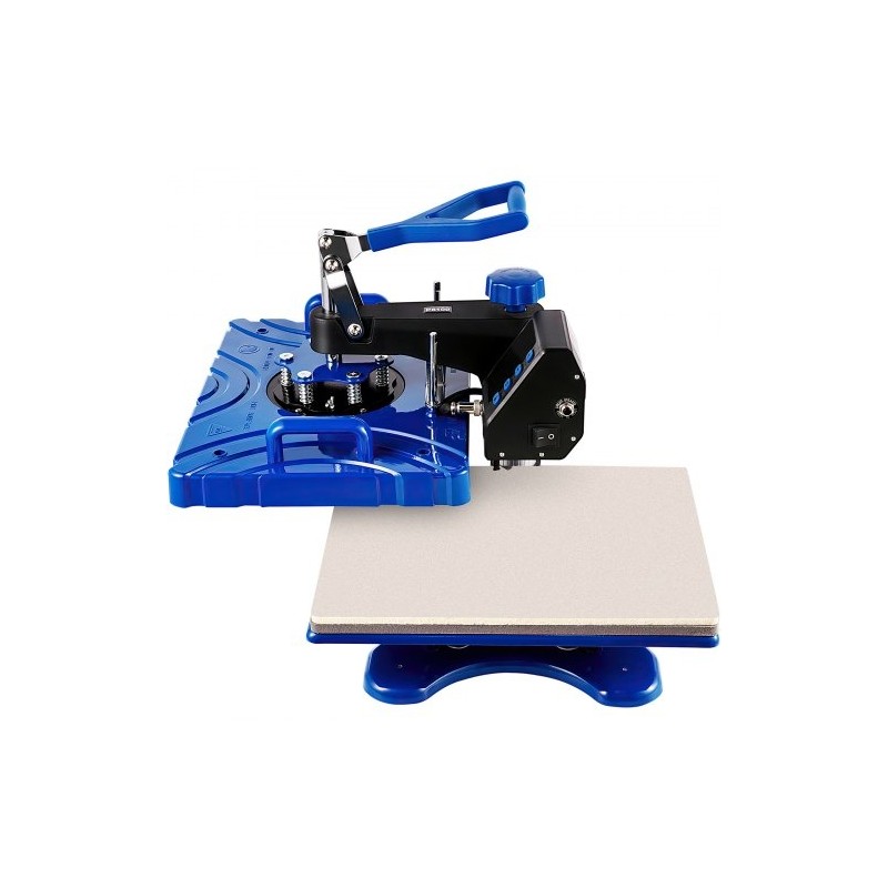 Lämpöpuristin kuusitoiminen teflonpinnoitettu 30x38 cm lämmityslevy 1000W