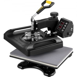 Lämpöprässilaite 29x38cm 8 toiminen 360 asteinen kääntyvä kaksoisputkilämmitys T paidoille ja mukeille