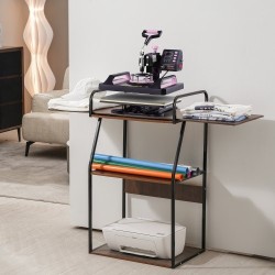 Lämpöprässi 8-in-1 muovi alumiiniseos lämpölevy 290 x 380 mm musta-pinkki