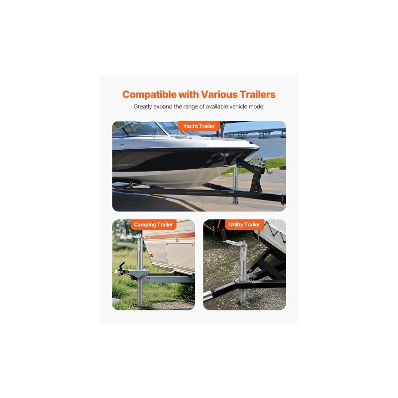 A-runkoon asennettava pultattava perävaunun nokkatunkki ruostesuojattu hiiliteräs 907 kg 360 mm