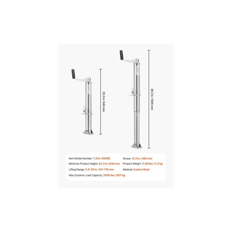 A-runkoon asennettava pultattava perävaunun nokkatunkki ruostesuojattu hiiliteräs 907 kg 360 mm