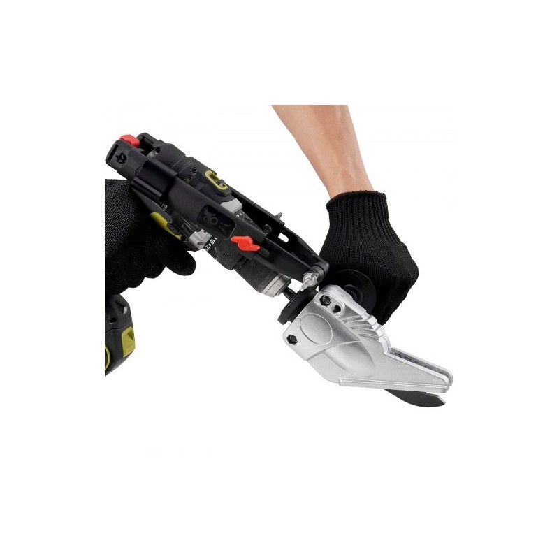 Porakiinnitteinen levyleikkuri kääntyvällä leikkuupäällä kuitusementille ja kipsilevylle