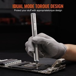 Miniruuvimeisseli 4V ladattava 24 kärkeä S2-terästä valolla 350mAh akulla