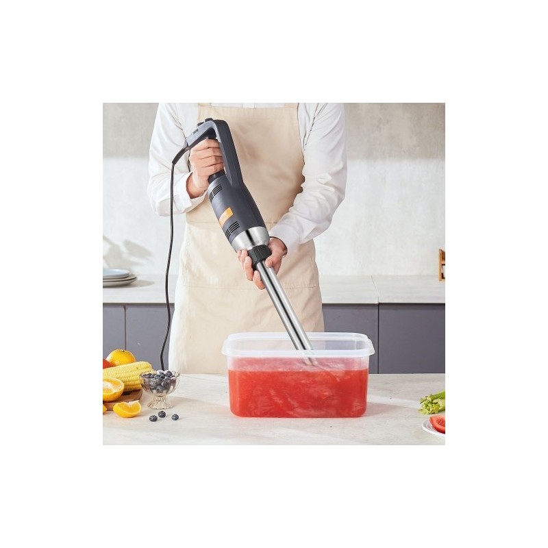 Upposekoitin 350W 20-tuumainen sekoitusvarsi ruostumattomasta teräksestä portaaton nopeudensäätö ammattikäyttöön