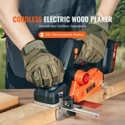 Johdoton sähköhöylä 82,5mm höyläysleveys 2mm syvyys kestävät terät kaksisuuntainen purunpoisto