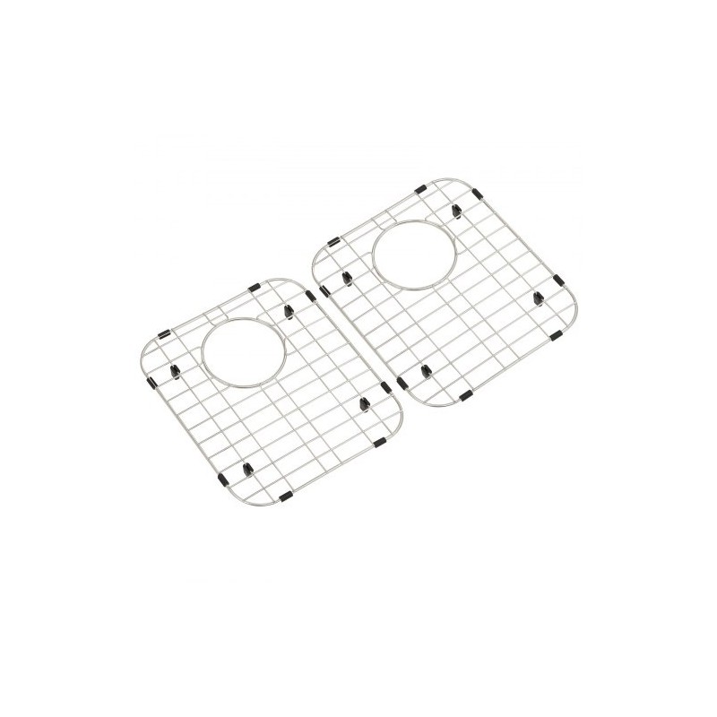 Allassuojaritilä 304-ruostumatonta terästä 338 x 295 mm R50-kulmasäde 2 kpl keittiöaltaaseen