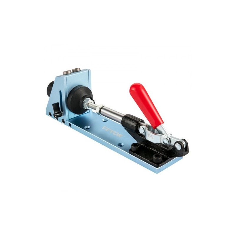 Taskureikäporausjigi eloksoitu alumiini 2 porareikää säädettävä syvyys pölynpoistoliitännällä