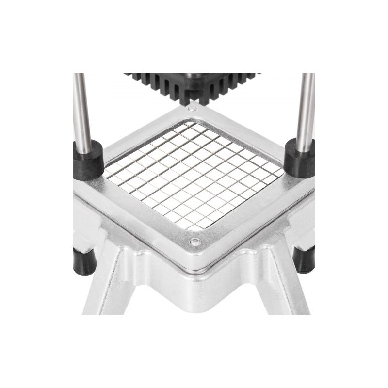 Vihannesleikkuri ammattikäyttöön 1 cm kuutioihin alumiiniseosrunko 304-ruostumaton teräs