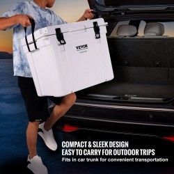 Muovinen kovarunkoinen 45 kvartin kylmälaukku 45 tölkille pitää jään 6 päivää