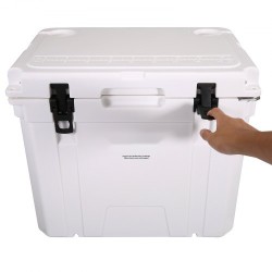 Muovinen kovarunkoinen 45 kvartin kylmälaukku 45 tölkille pitää jään 6 päivää