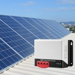 MPPT-lataussäädin 30A 12V ja 24V automaattinen tunnistus Bluetooth-moduulilla 98% hyötysuhde