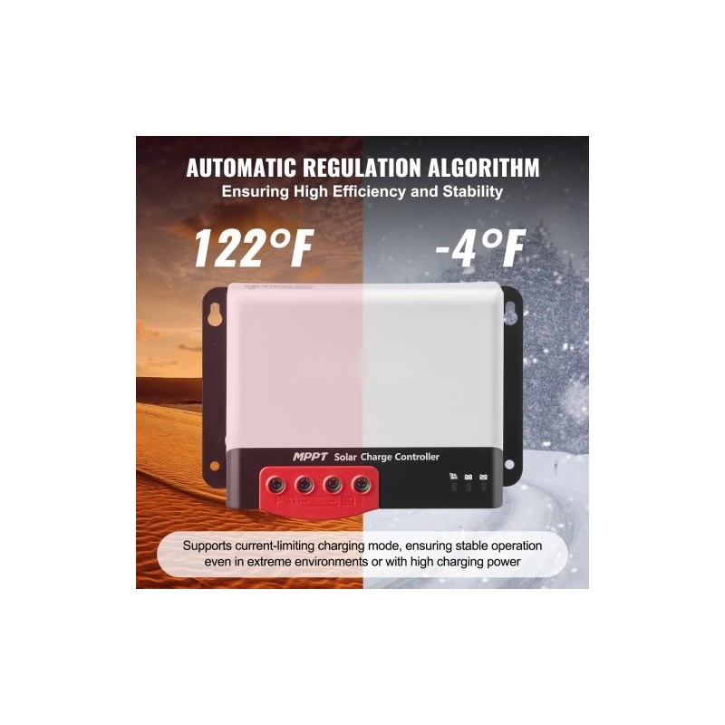 Aurinkolataussäädin MPPT 40A 12V/24V automaattinen Bluetooth AGM Geeli Litium