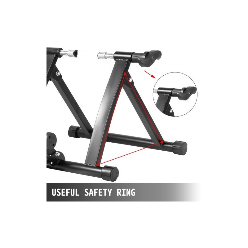 Magneettinen pyörätraineri teräsrunko kokoontaitettava kahdeksanportainen vastus sopii 26–29 tuuman renkaisiin
