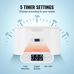 Ultraäänipesuri 625 ml kosketusohjauksella kompakti korujen silmälasien ja kellojen puhdistukseen