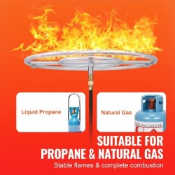 Pyöreä upotettava tulipesäallas 24 tuumaa 304 ruostumatonta terästä propaanille ja maakaasulle