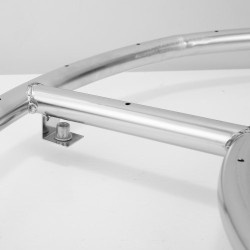 Pyöreä upotettava tulipesäallas 24 tuumaa 304 ruostumatonta terästä propaanille ja maakaasulle