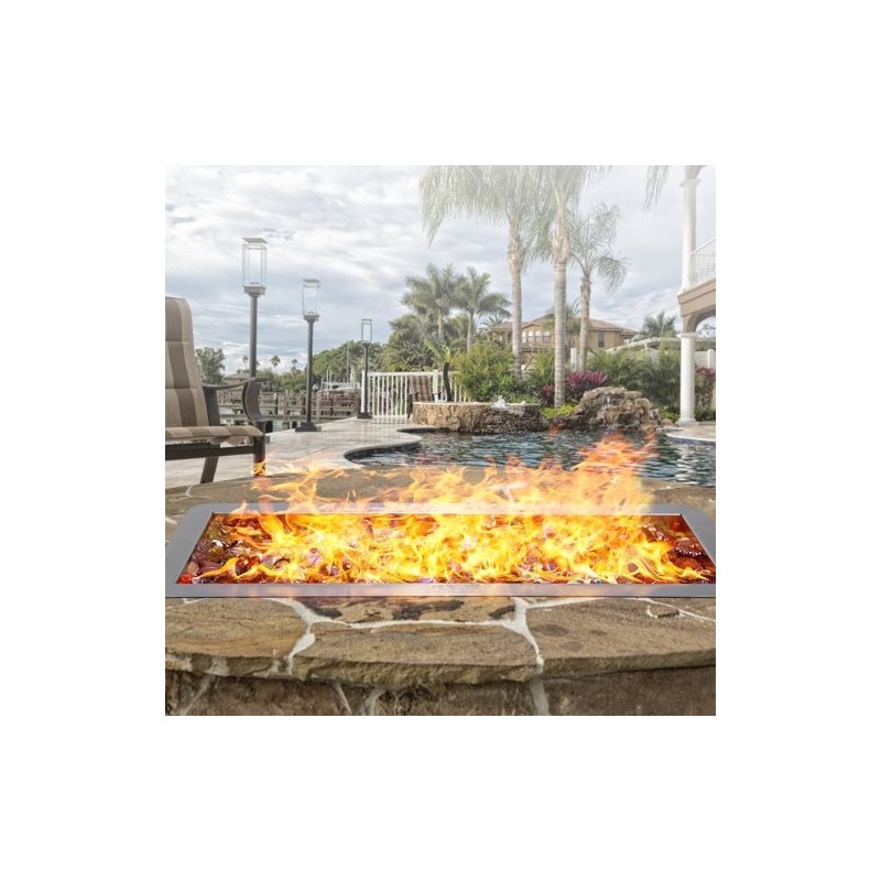 Upotettava H-muotoinen tulipesän poltinruukku SUS304 6×18 propaani ja maakaasu sisä- ja ulkokäyttöön