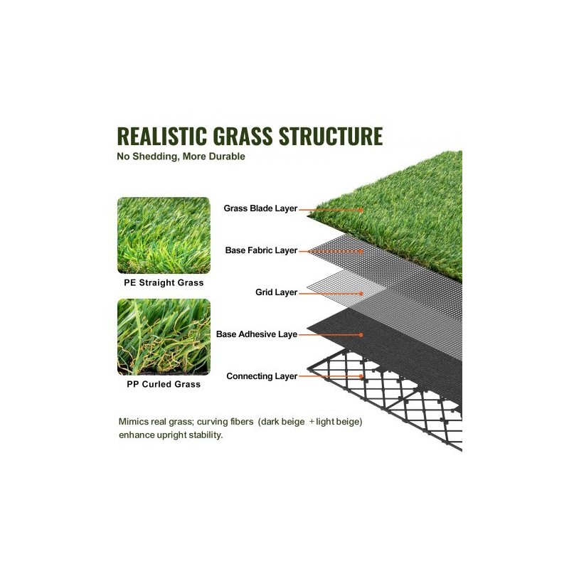 Keinonurmilaatat 9 kpl 305x305mm polypropeeni ja polyeteeni toisiinsa lukittuvat