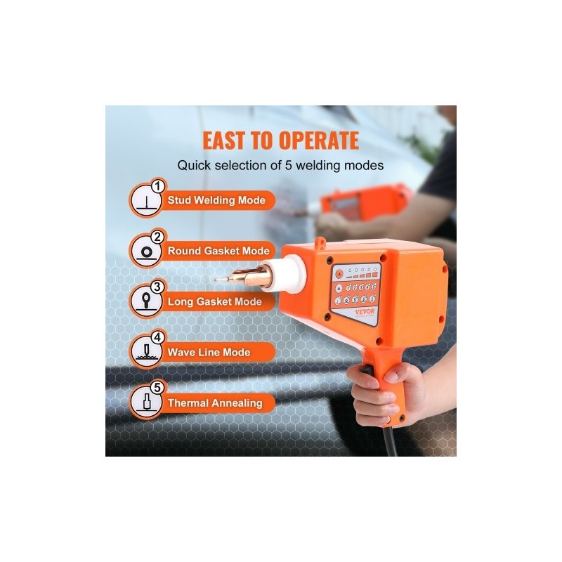 Nastapistehitsauslaite 800W 5 hitsaustilaa lommonkorjaussarja teräkselle sinkitylle pellille