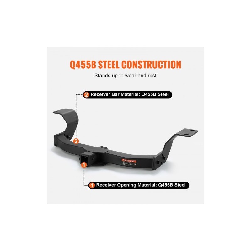 Vetokoukku luokka 3 Q455B-teräsputkirunko 2 tuuman vastaanotin Honda CR-V