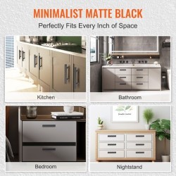 Kaapinvetimet ruostumattomasta teräksestä 76 mm keskeltä keskelle 30 kpl mattamusta