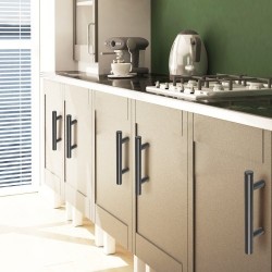 Kaapinvetimet ruostumattomasta teräksestä 76 mm keskeltä keskelle 30 kpl mattamusta