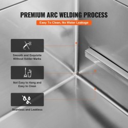 Koiran pesuallas ruostumaton teräs 96,5 cm rampilla liukumaton ritiläpohja 100 kg kantavuus