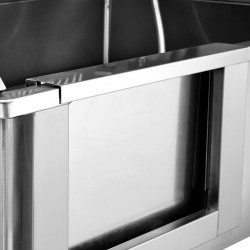 Koirankylpyallas sähköisesti säädettävä 304 ruostumaton teräs 1270 mm 150 kg vasen ovi
