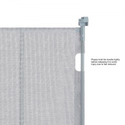 Vedettävä verkkoinen turvaportti korkeus 86,9 cm leveys jopa 152,4 cm harmaa sisäkäyttöön