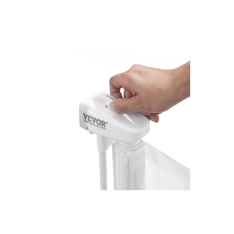 Sisäänvedettävä verkkoportti lapsille ja lemmikeille 87 senttimetriä korkea jopa 295 senttimetriä leveä