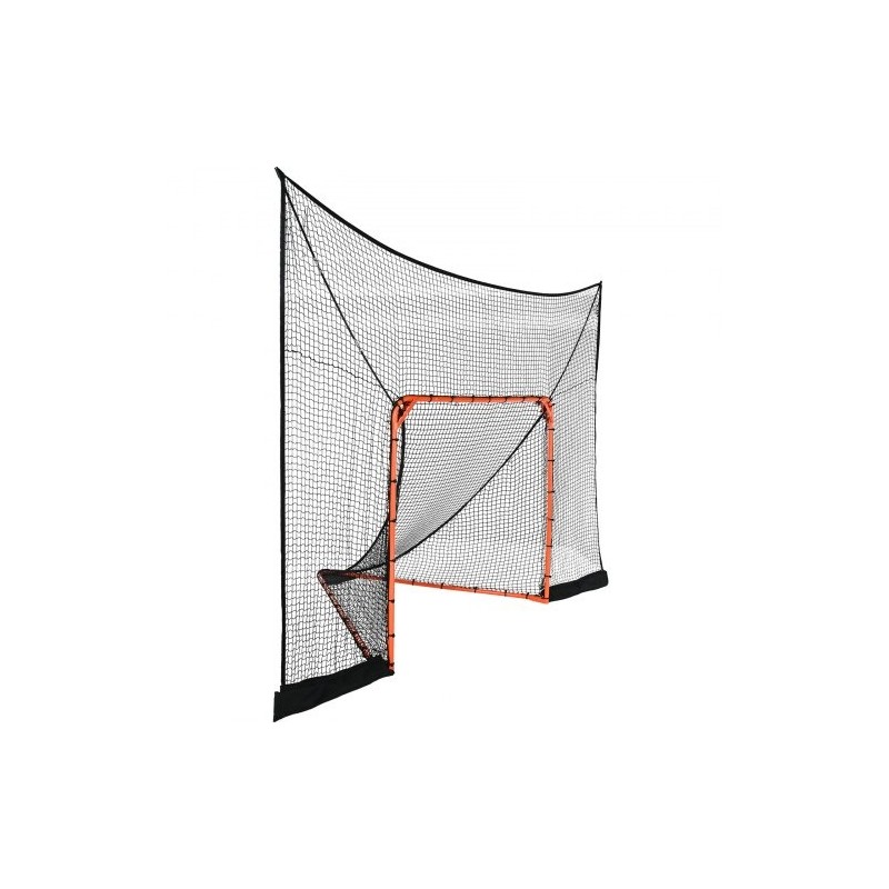 Maalitaustaverkko lacrosseen ja jääkiekkoon solmuton polyesteriverkko 12x9 jalkaa 14 karabiinihakaa