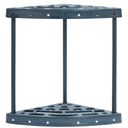 Puutarhatyökaluteline PP-muovi 19 paikkaa pitkävartisille työkaluille tornimallinen