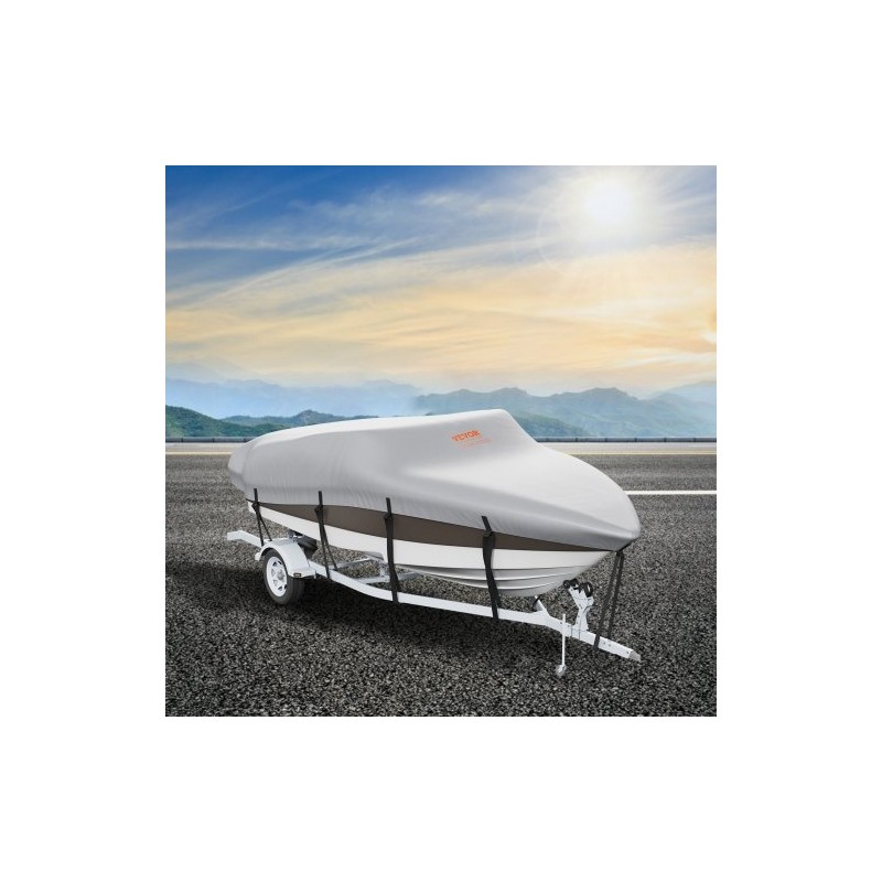 Venepeite 600D Oxford-kangas PU-pinnoite 4880–5640 mm vedenpitävä kiristyshihnoilla harmaa