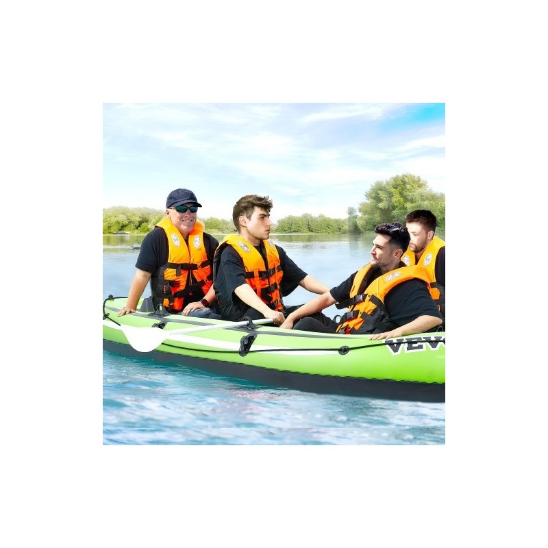 Ilmatäytteinen PVC-vene neljälle 499 kg kantavuus alumiinimelat