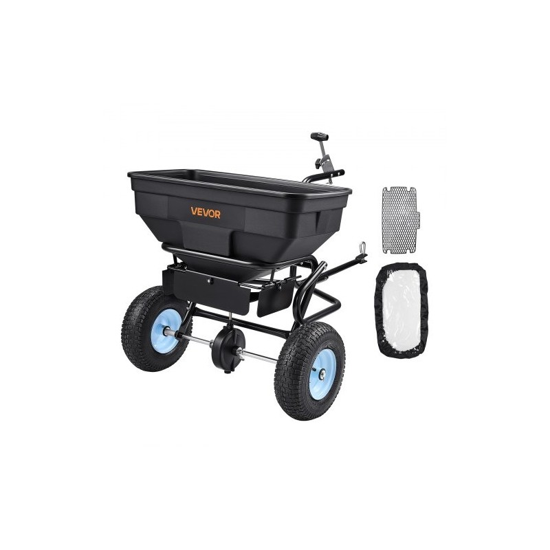 Vedettävä levitin 59 kg säiliö 13 tuuman pneumaattiset renkaat 0–3 m levitysleveys