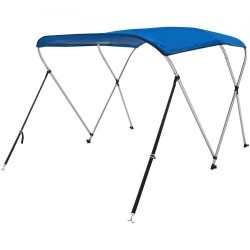 Bimini-venehuppu 900D polyesterikangas 3-kaareinen alumiinirunko 1,83 m pituus 137-152 cm leveys