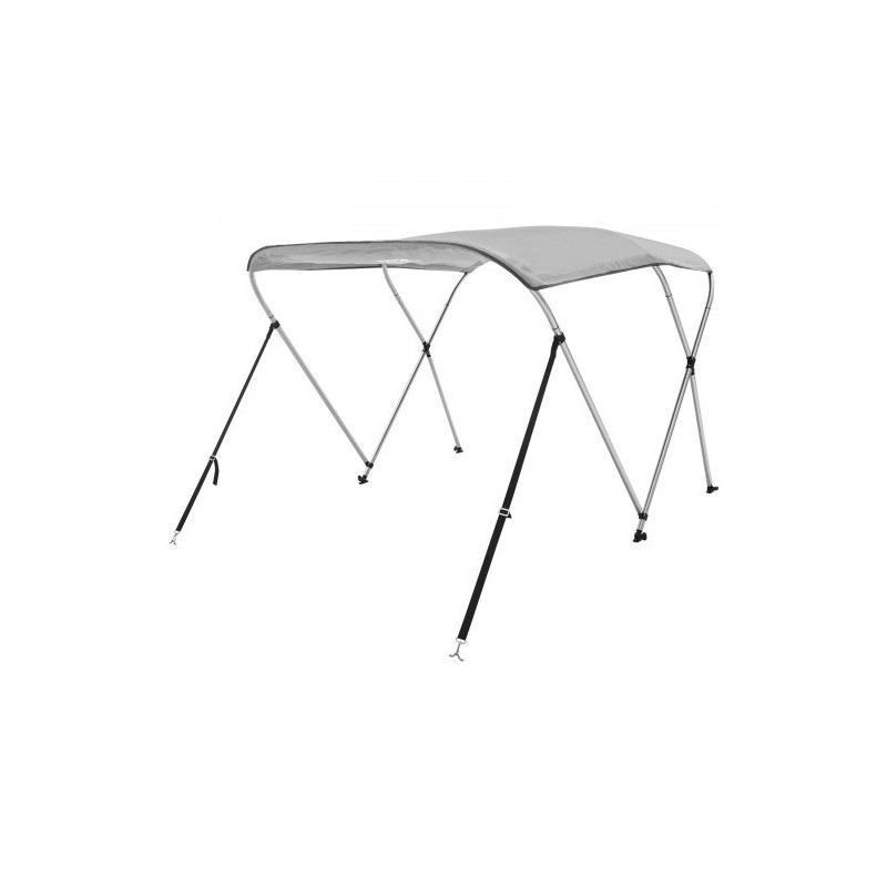 Bimini-kate 3-kaareinen veneille 900D polyesterikangas alumiiniseos 155–167 cm
