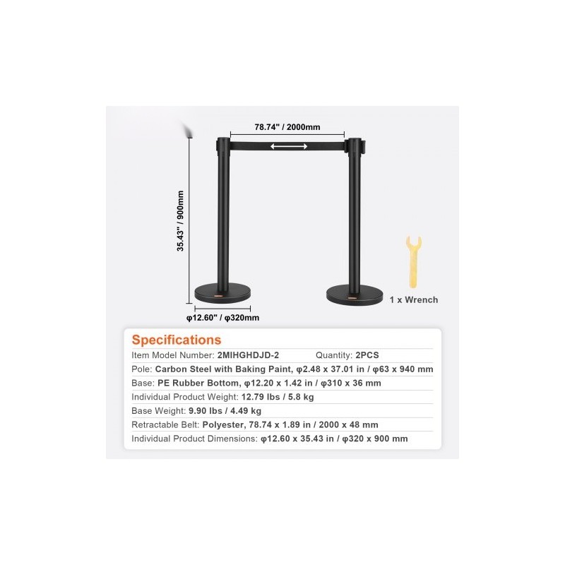 Jononohjaustolpat hiiliterästä 2 kappaletta 2 m nauha betonitäytteiset jalustat