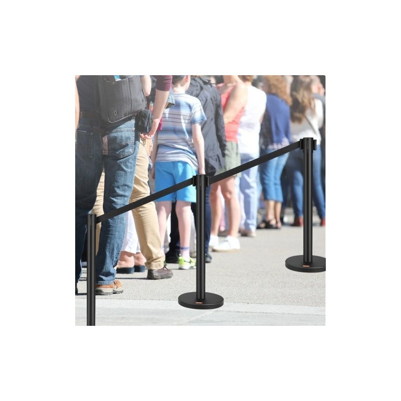 Jononohjaustolpat hiiliterästä 2 kappaletta 2 m nauha betonitäytteiset jalustat