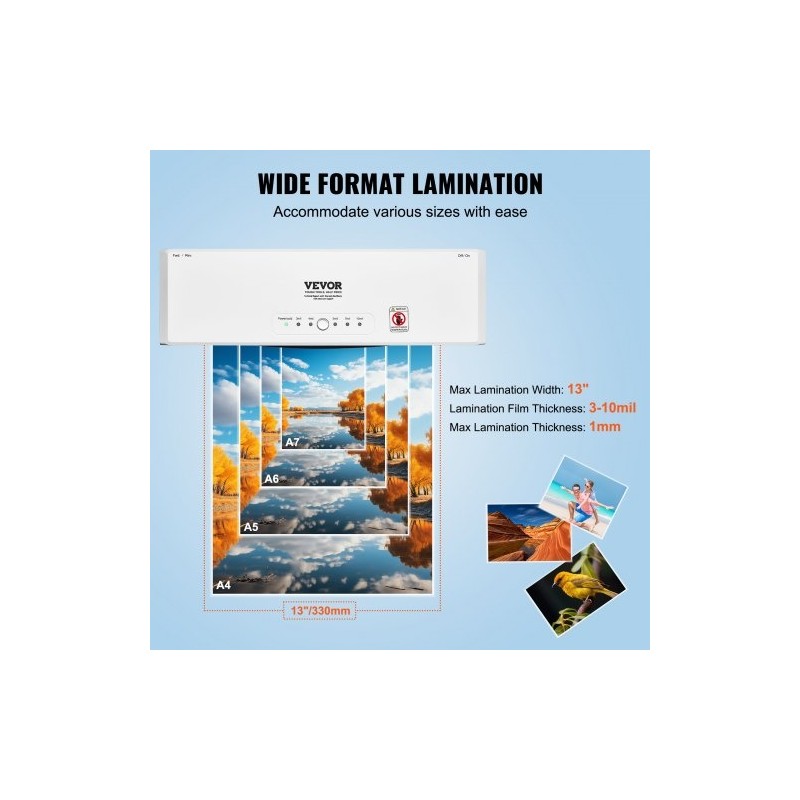 Laminointilaite kolmetoista tuuman nelirullainen kaksitoiminen kuuma ja kylmä