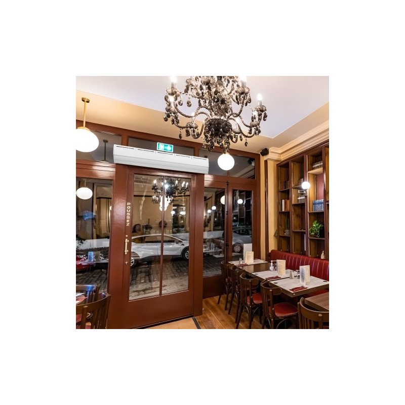 Ilmasuoja 1,5 m sisäkäyttöön seinälle asennettava ilman lämmitystä 2 nopeutta 2547 m³/h