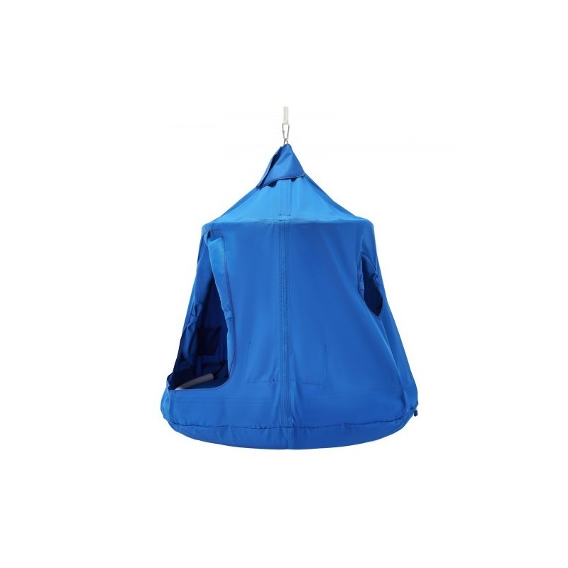 Riippuva telttakeinu 600D Oxford-kangas ø110x117 cm sininen kantavuus 150 kg